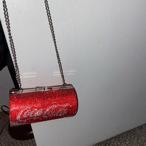 Coca Cola Red Glamorous Clutch with Chain Strap